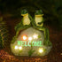 Solar Garden Outdoor Statues Turtle with Succulent 7 LED Lights